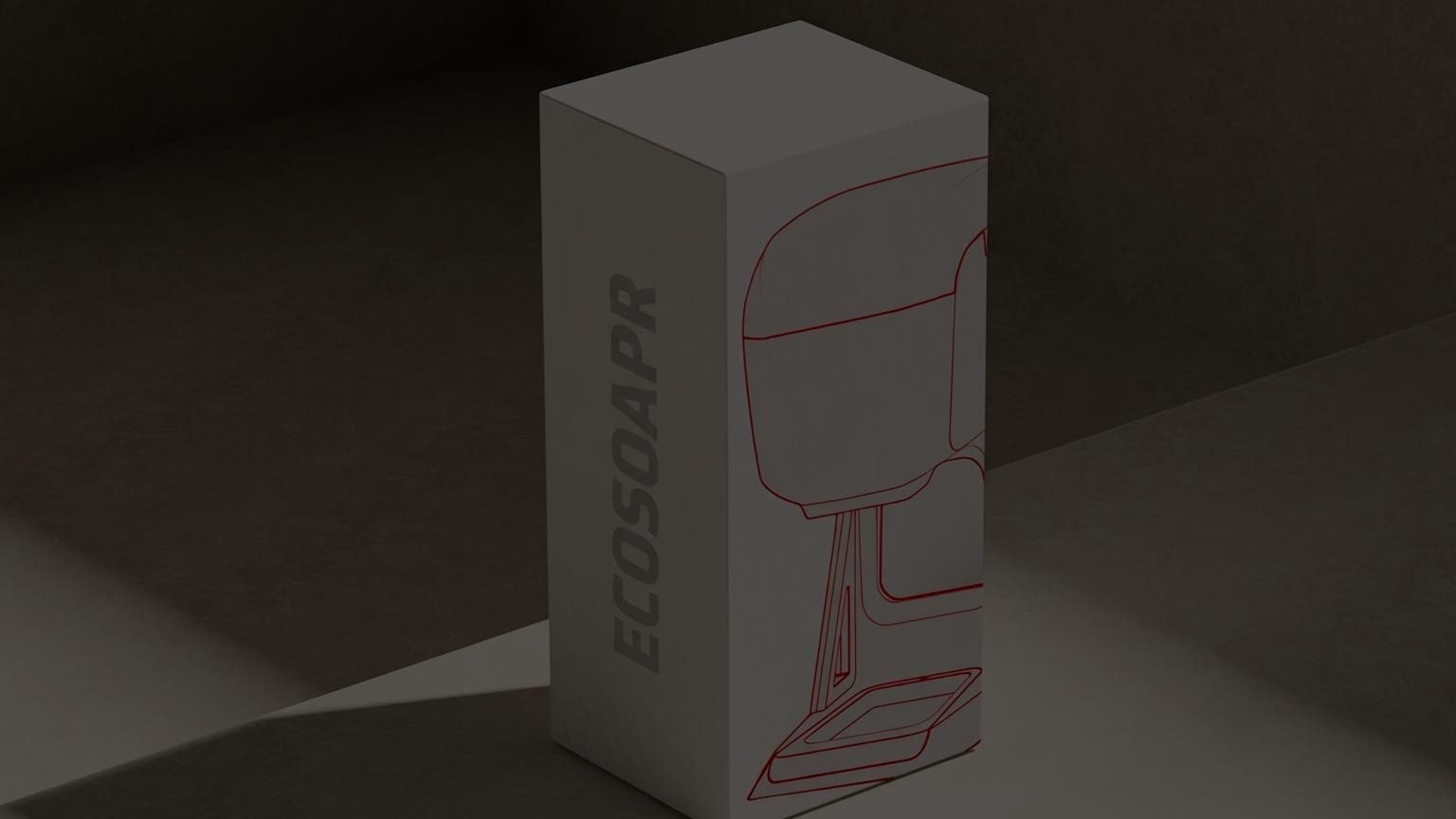 Eco Soapr soap shredder, retail packaging render
