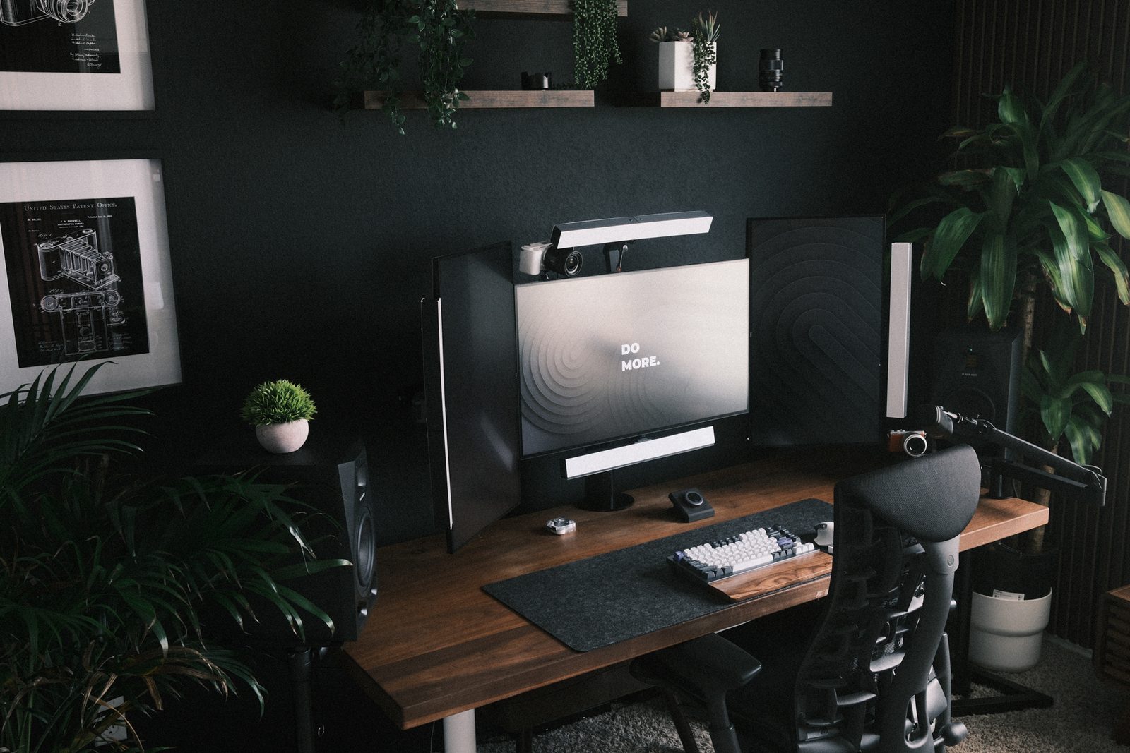 Calibra AI desk light over a monitor, consumer product taken to production