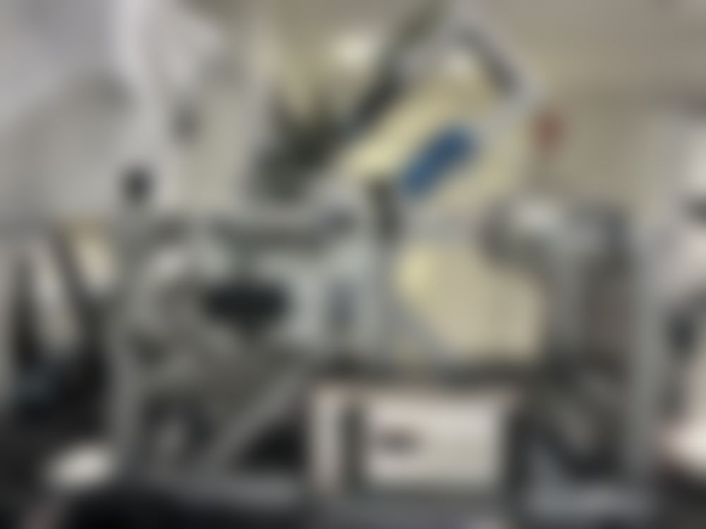 Pneumatic test fixture, blurred for confidentiality